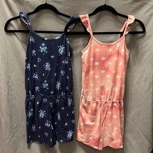 Lot of 8 girls rompers. Old Navy, Children’s Place, etc. Size 12-14.